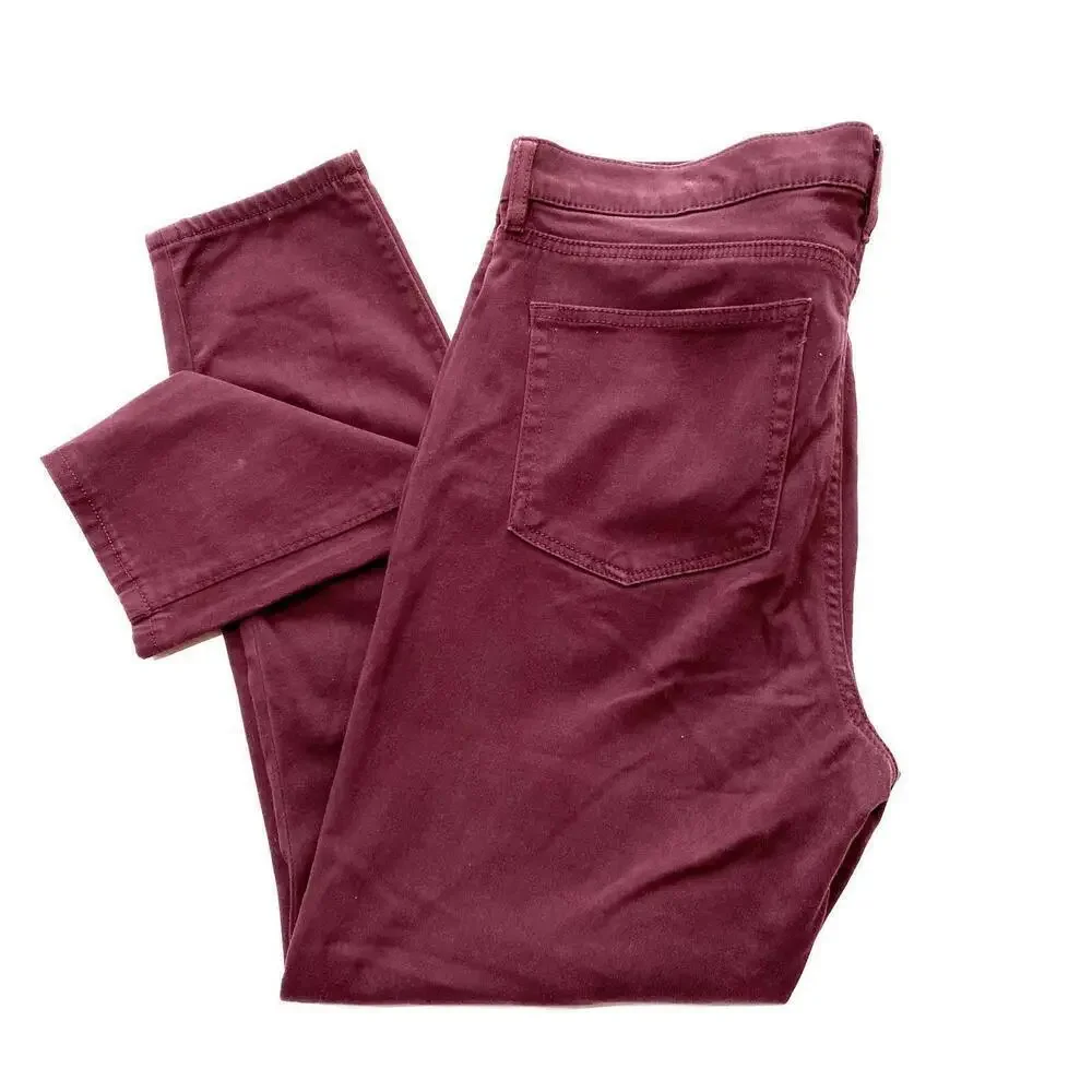 Loft Slim fit Tapered‎ leg Women’s size 31/12 Purple Super soft Stretch Jeans